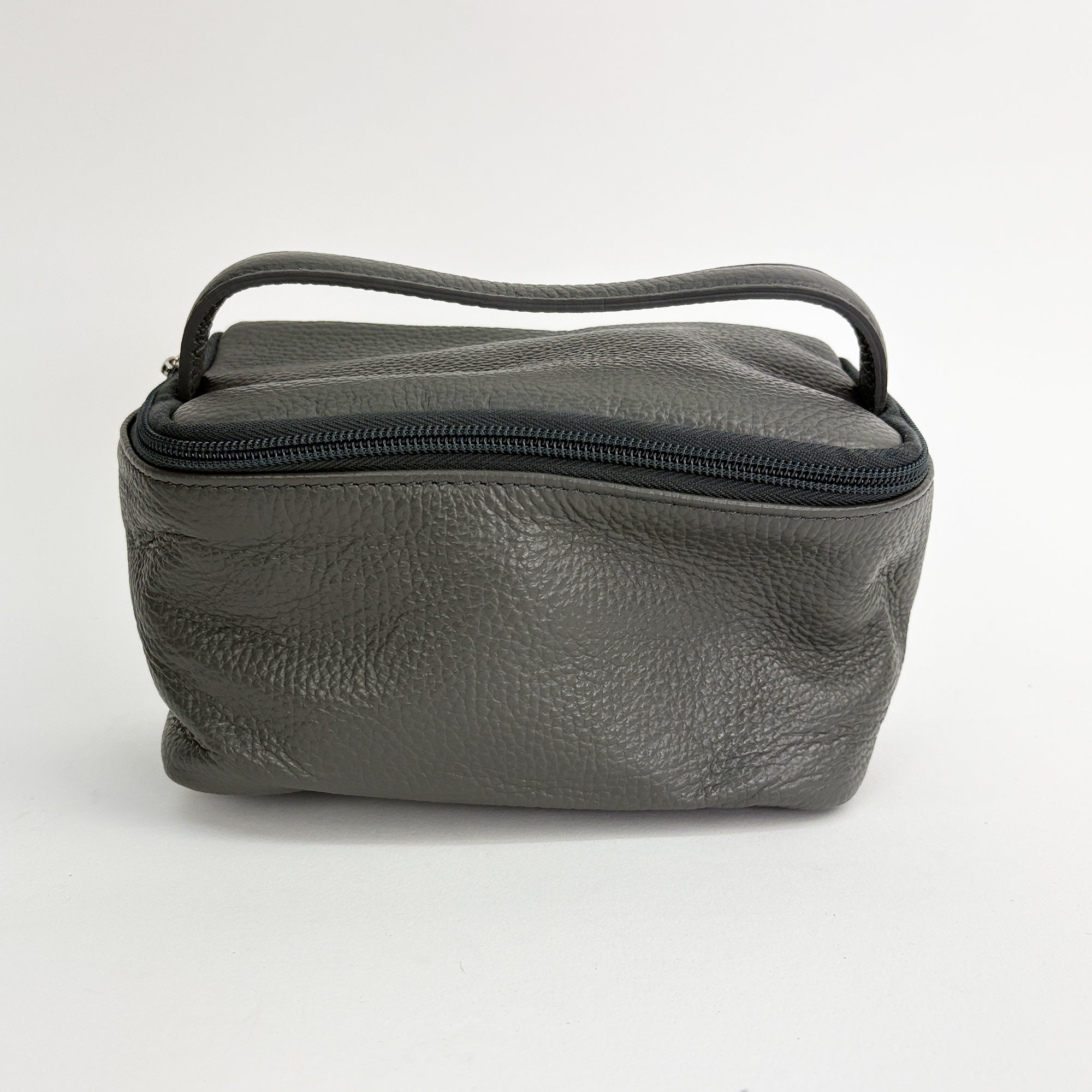 lepelou - leder - Leder Kulturbeutel grau - 