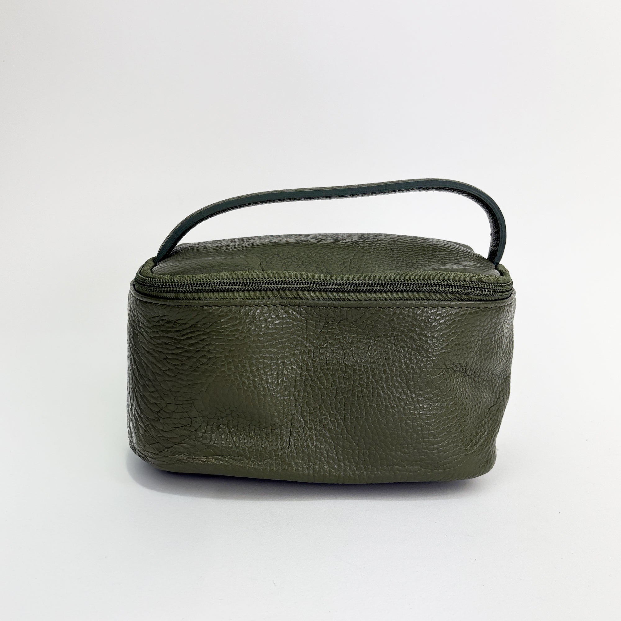 lepelou - leder - Leder Kulturbeutel khaki - 