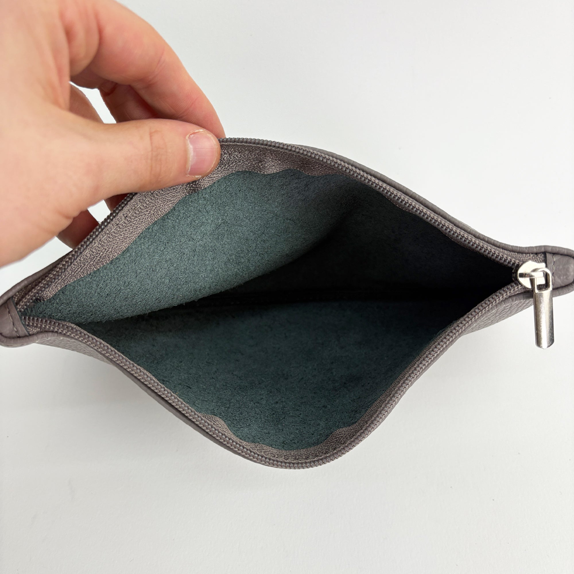 lepelou - leder - Leder Kulturbeutel schmal taupe - 