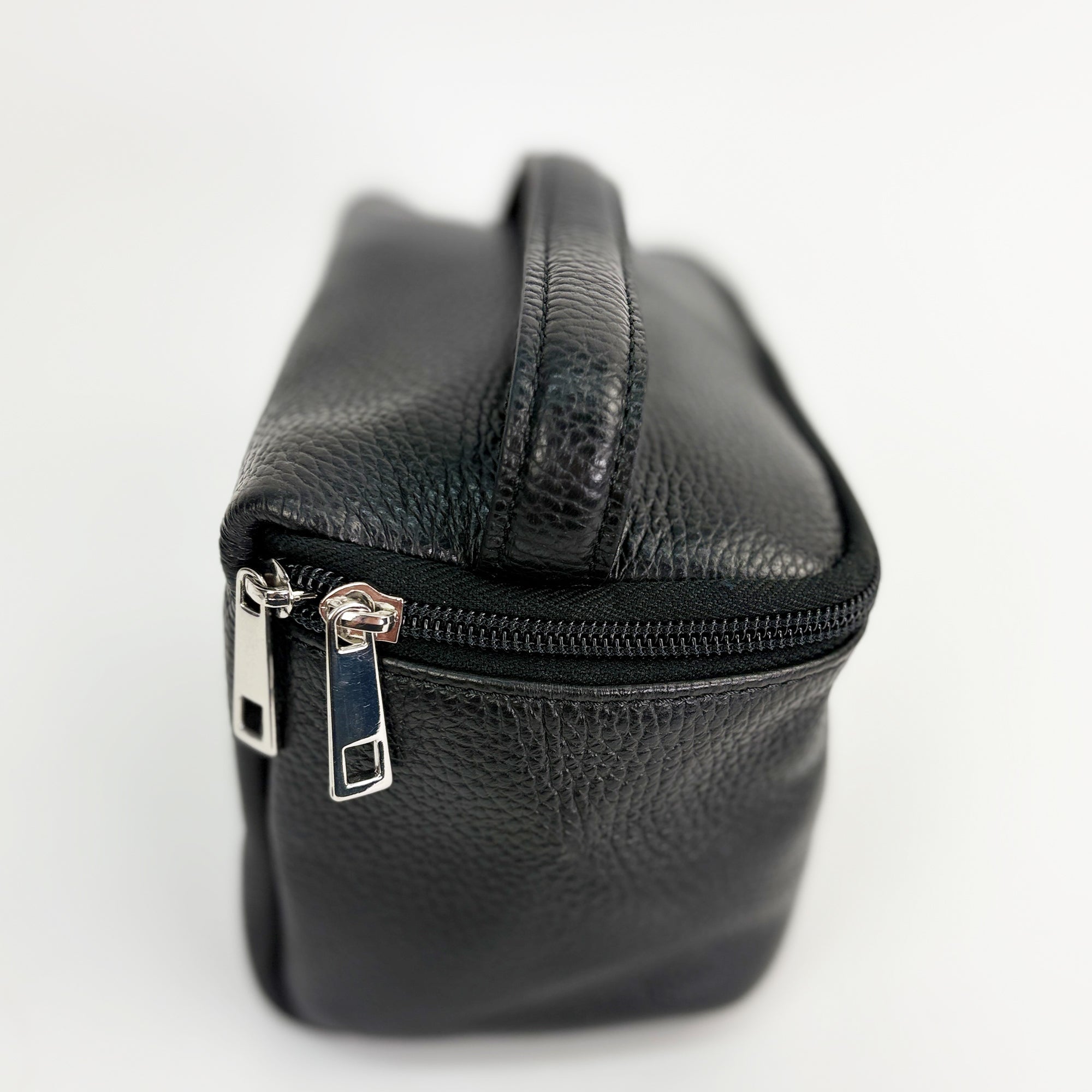 lepelou - leder - Leder Kulturbeutel schwarz - 