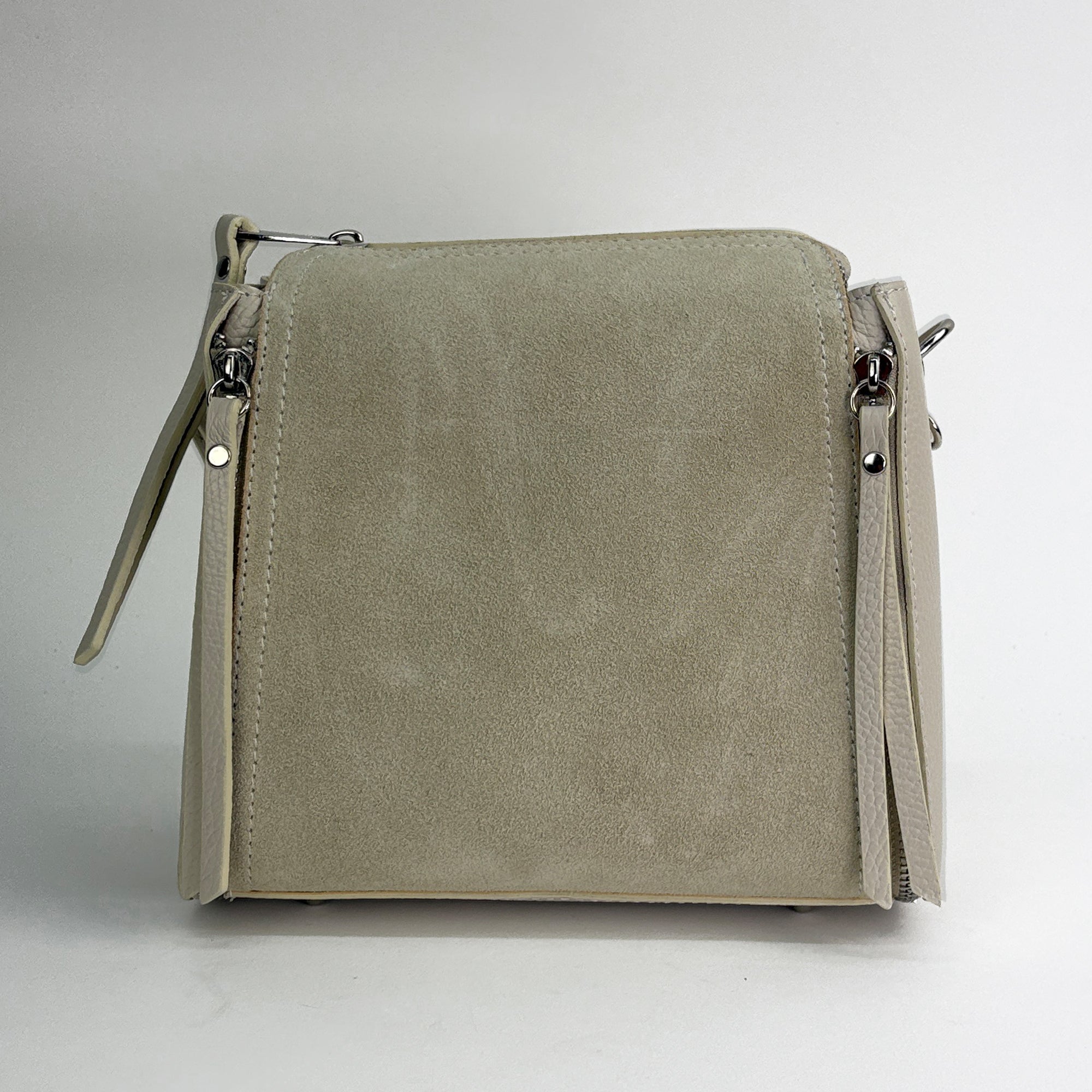 lepelou - leder - Leder Umhängetasche beige - 