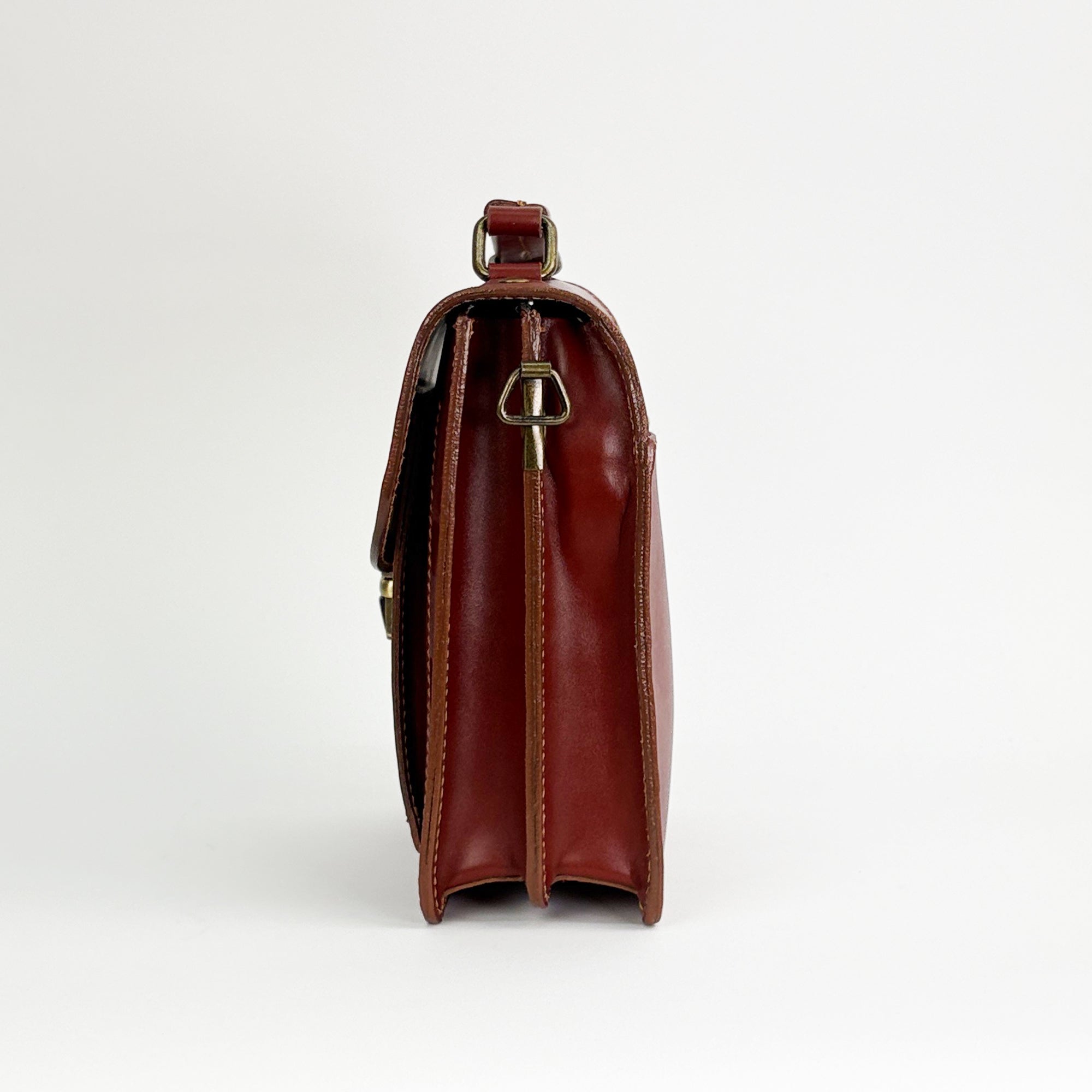 lepelou - leder - Leder Umhängetasche Herren braun - 