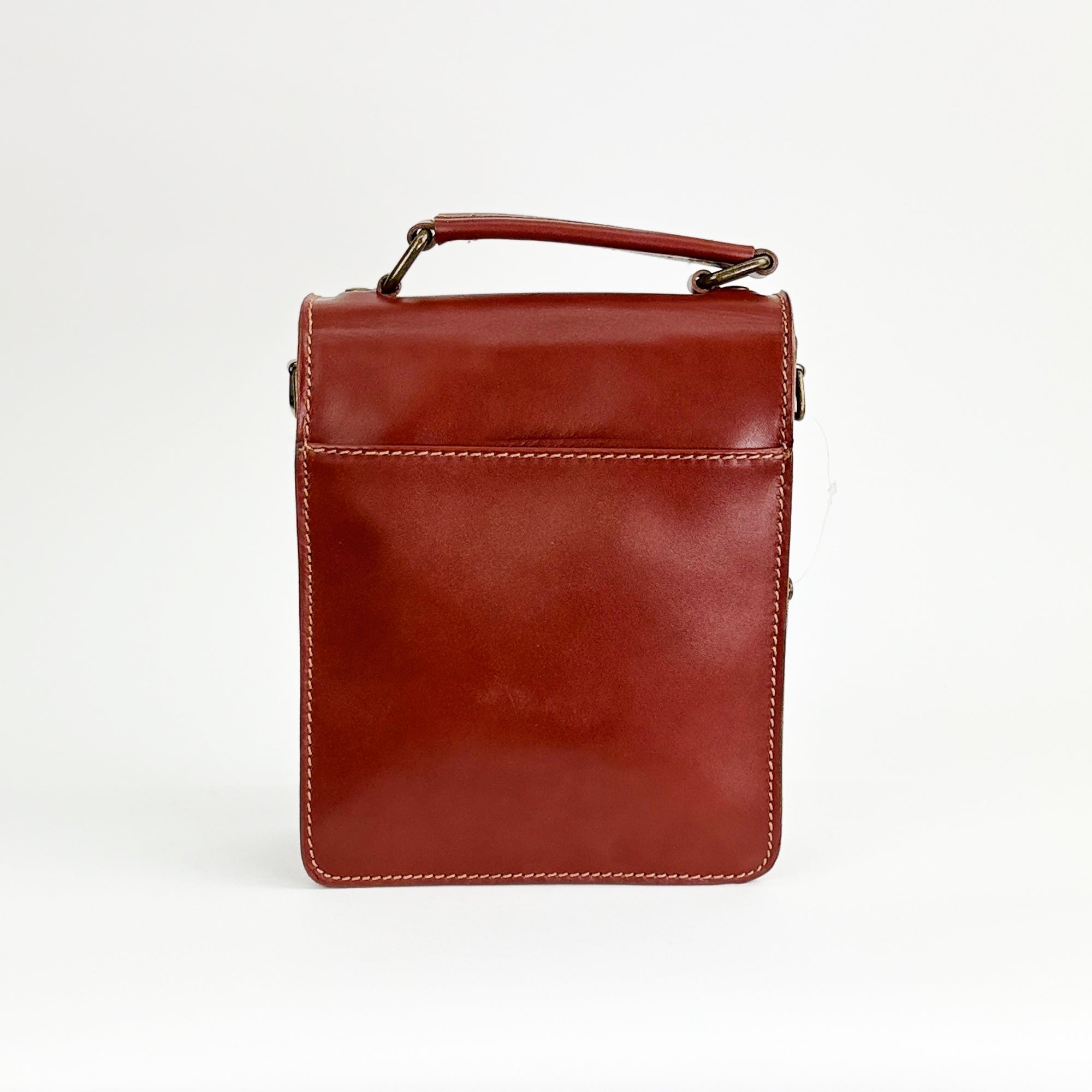 lepelou - leder - Leder Umhängetasche Herren braun - 