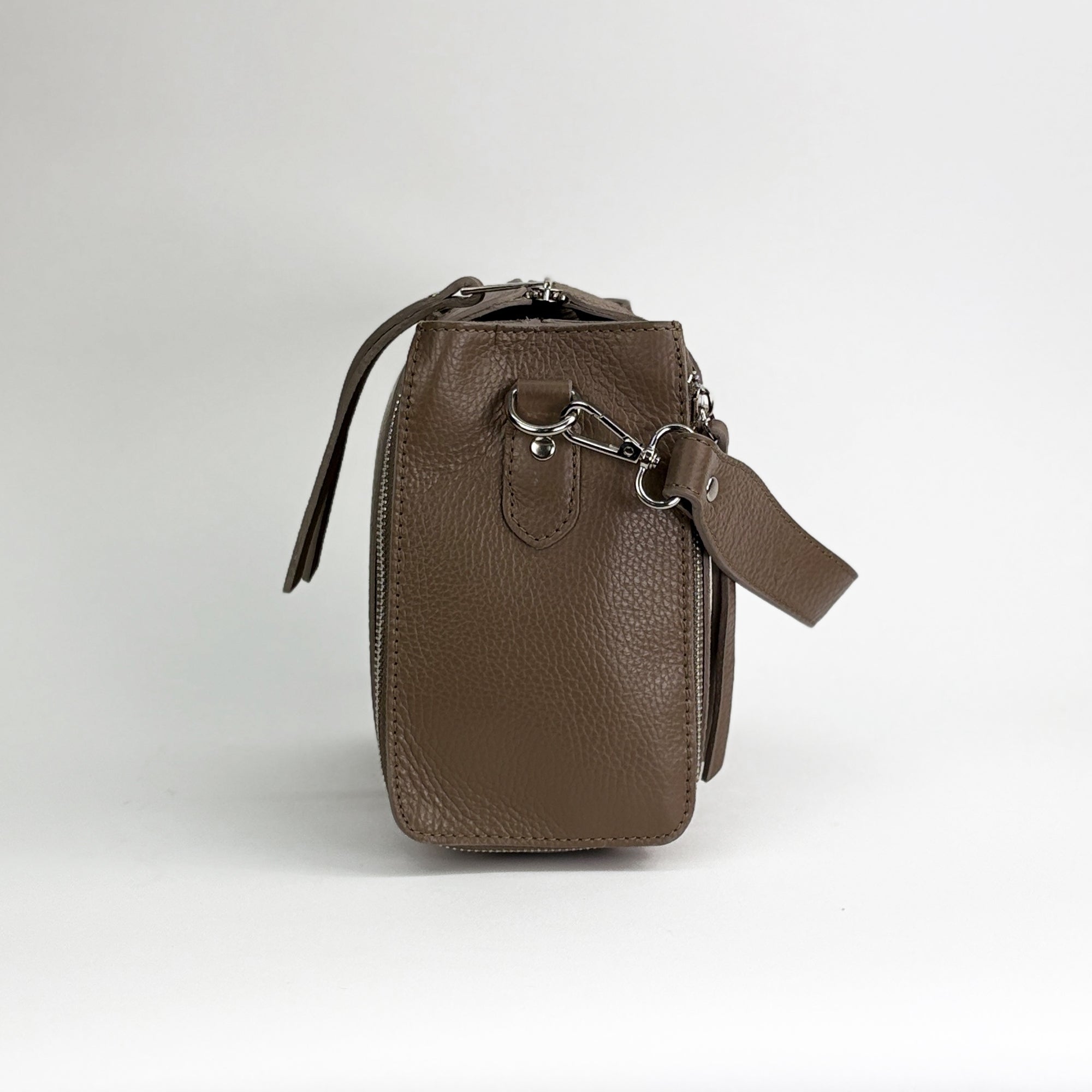 lepelou - leder - Leder Umhängetasche taupe - 