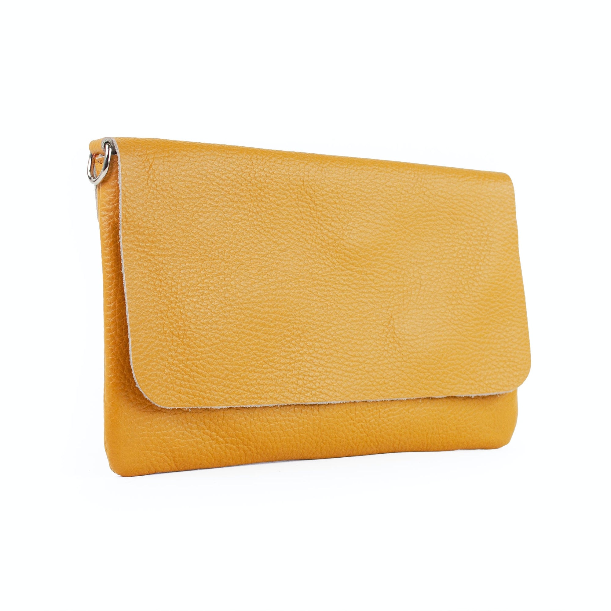 lepelou - leder - LUNA – Leder Clutch senfgelb - LPHLUNSENE