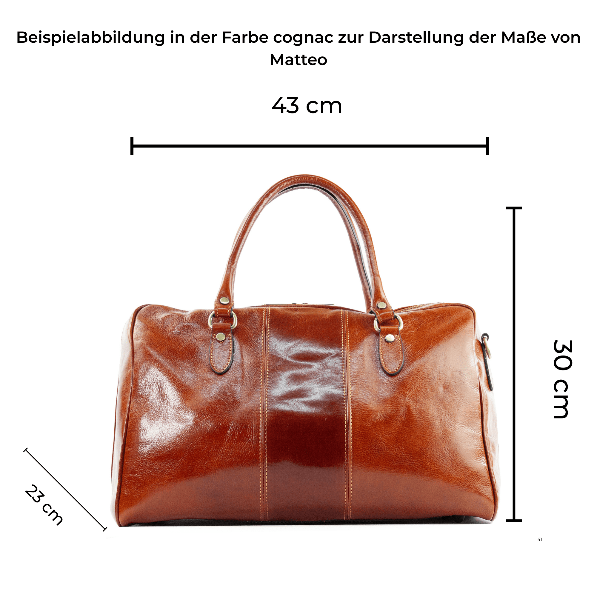 lepelou - leder - MATTEO – Leder Reisetasche braun - LPWMATBRAE
