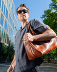 lepelou - leder - MATTEO – Leder Reisetasche cognac - LPWMATCOGE