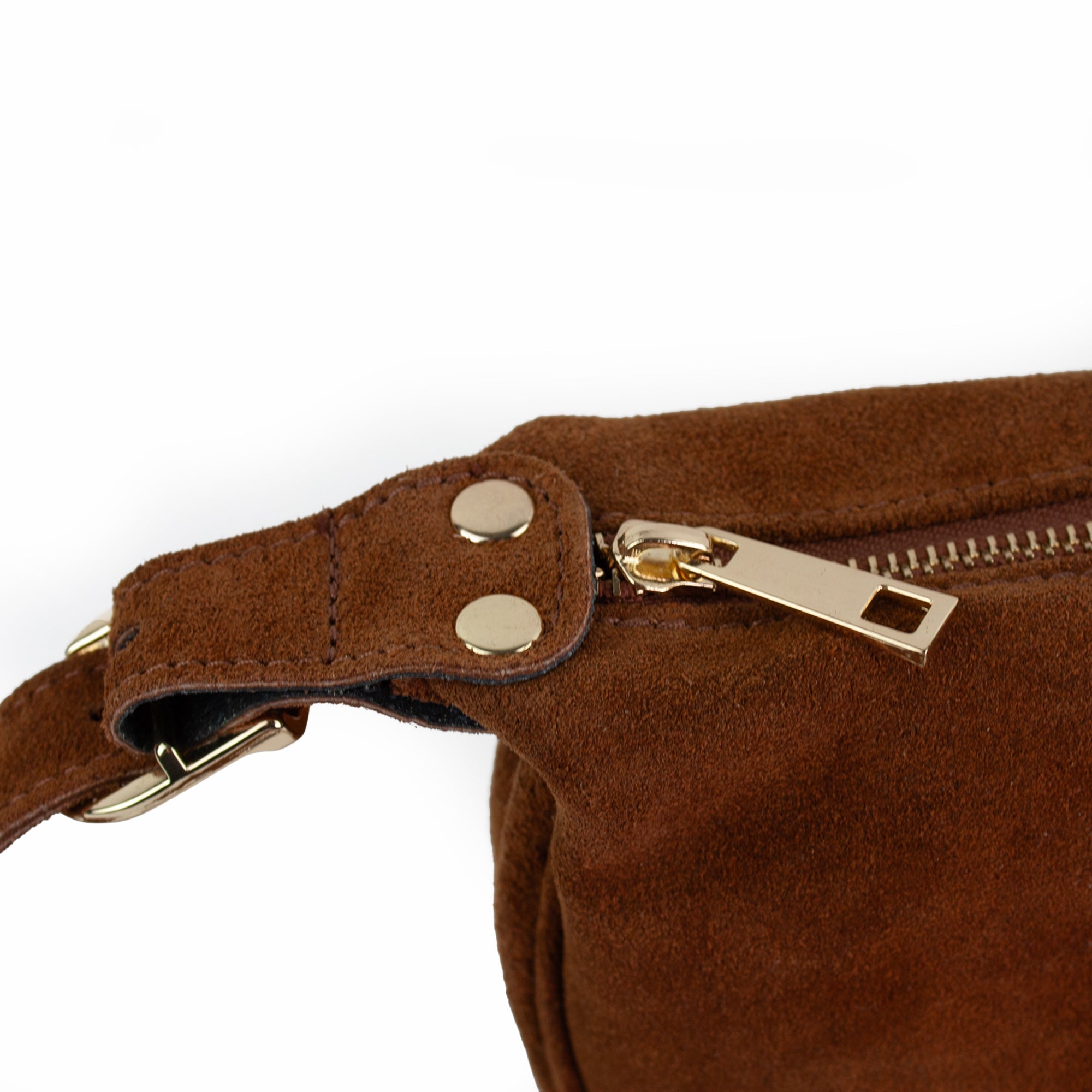 lepelou - leder - MINA – Wildleder Umhängetasche cognac - LPHMINCOG