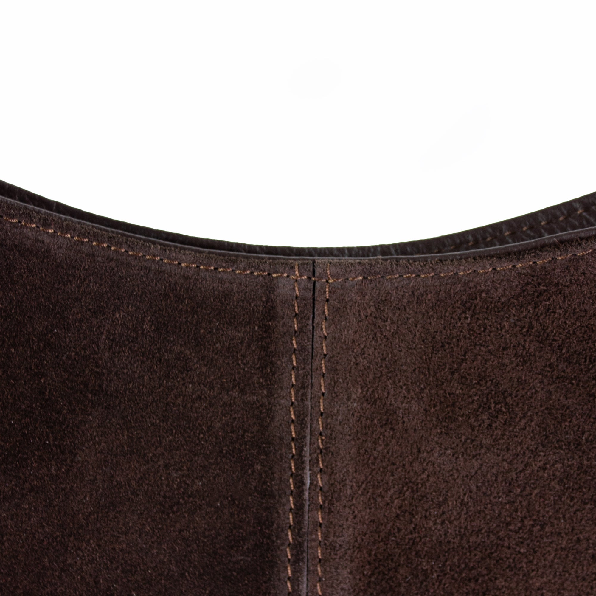 lepelou - leder - MONTANA – Wildleder Umhängetasche dunkelbraun - LPHMONDBR