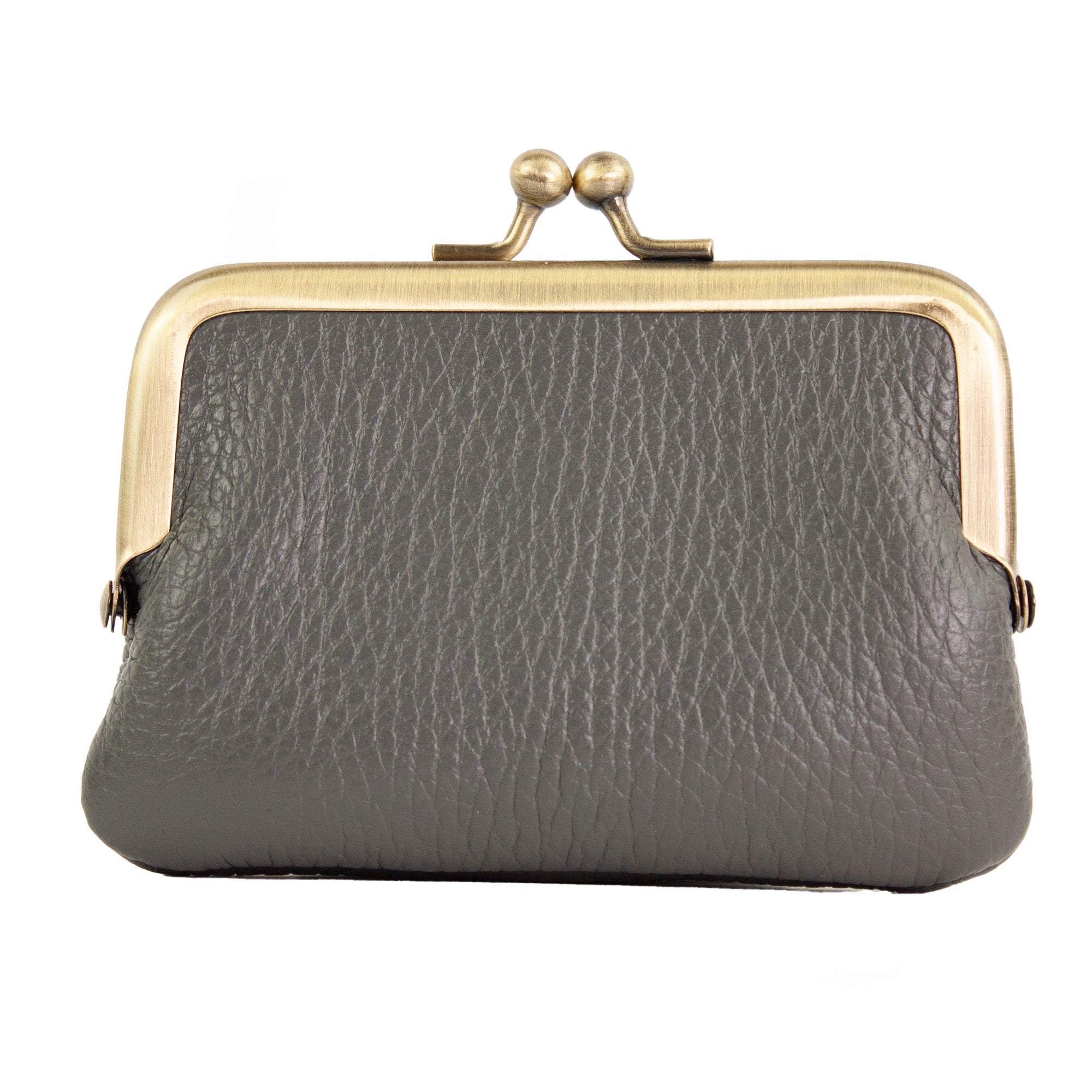 lepelou - leder - PICA – Leder Geldbörse dunkelgrau - LPPPICDGR