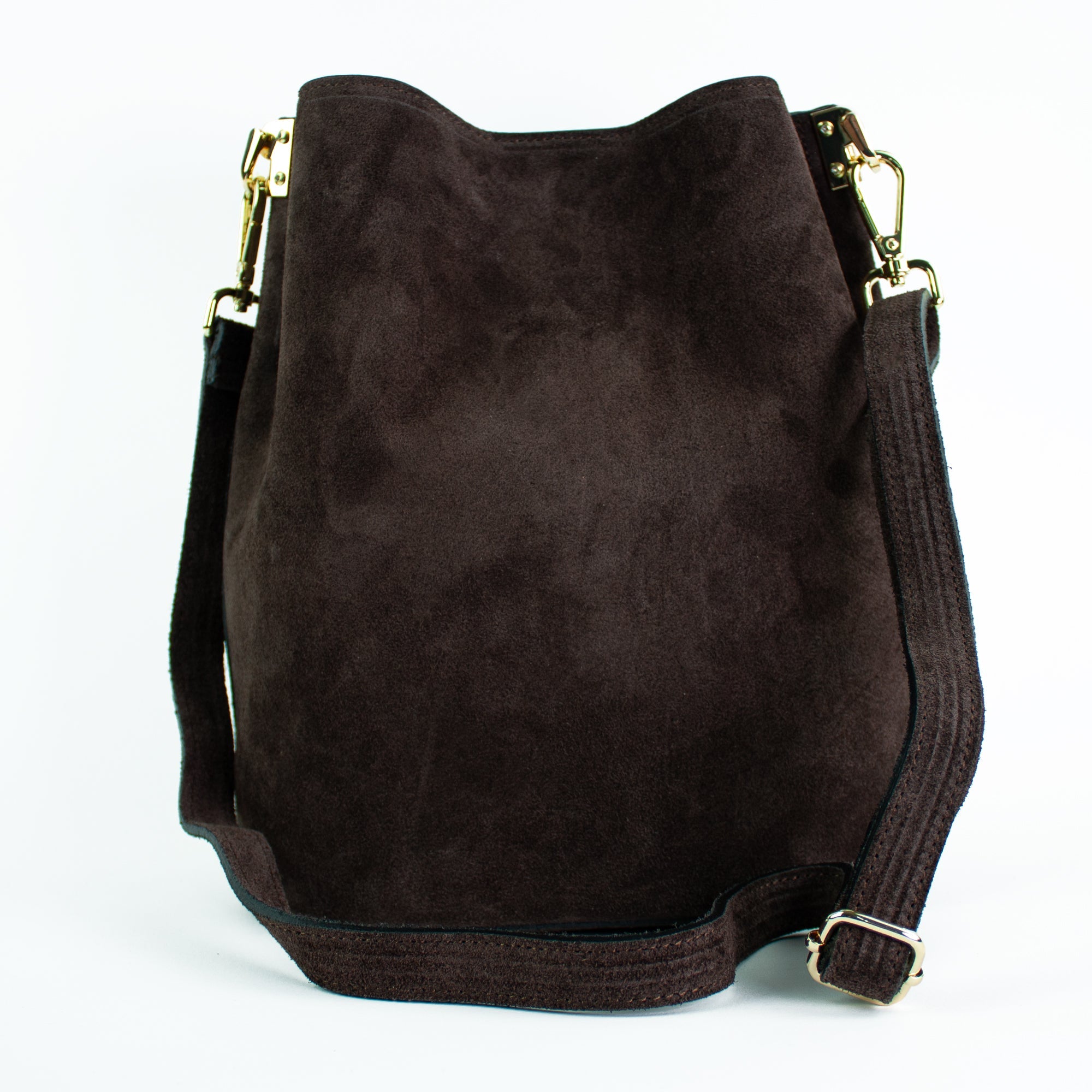 lepelou - leder - Shopper - BECCA – Leder Bucket Bag dunkelbraun - LPHBECDBR