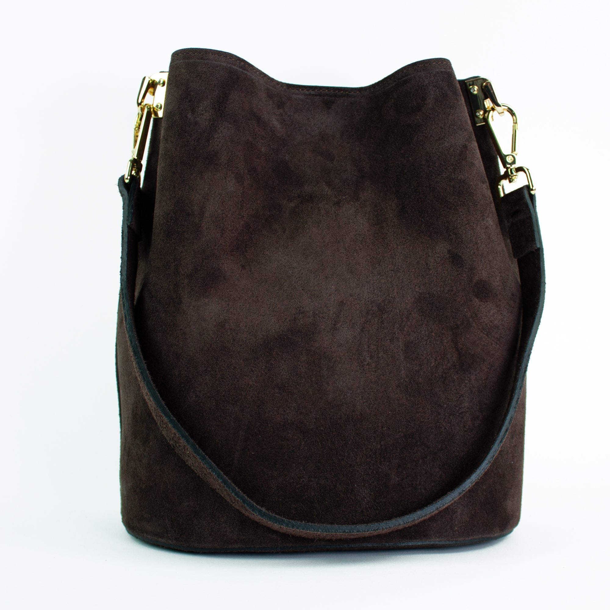 lepelou - leder - Shopper - BECCA – Leder Bucket Bag dunkelbraun - LPHBECDBR