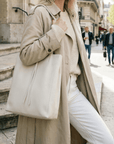 lepelou - leder - Shopper - MIA – Ledershopper creme - LPHMIACREE