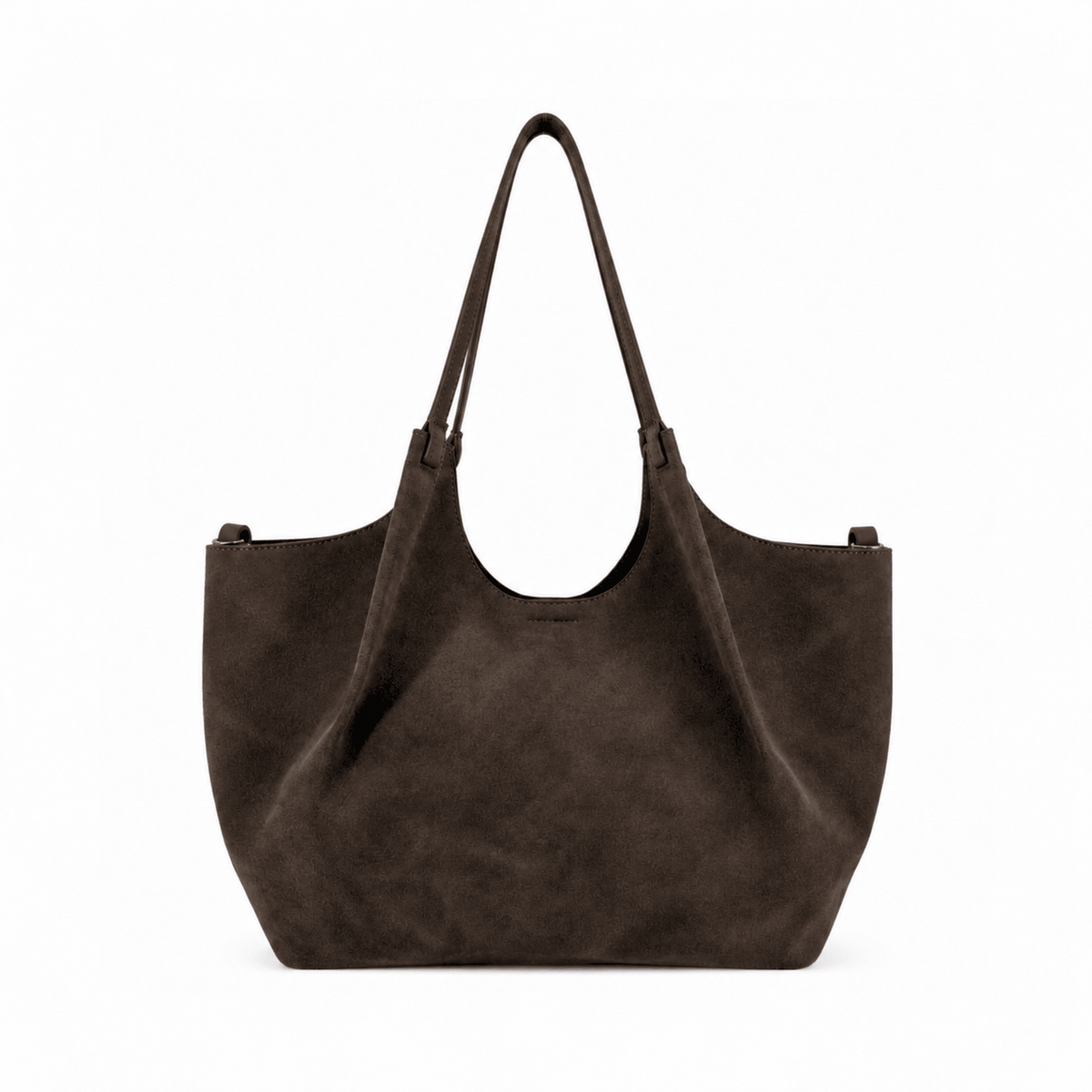 lepelou-leder-Shopper-Wildleder Shopper IRA dunkelbraun -
