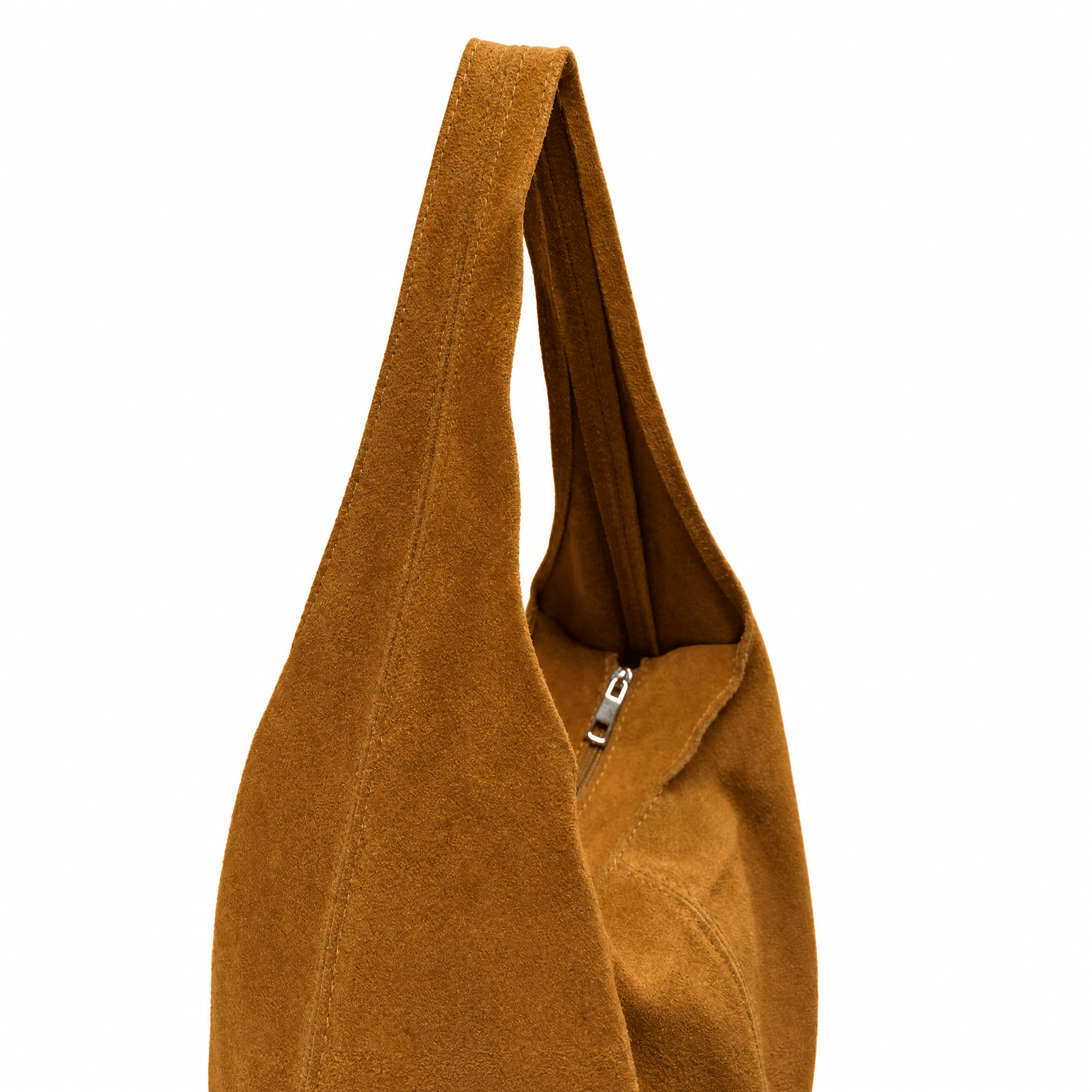 lepelou-leder-Shopper-Wildleder Shopper MILA cognac -LPHMILACOGE