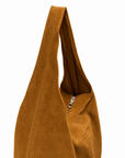 lepelou-leder-Shopper-Wildleder Shopper MILA cognac -LPHMILACOGE