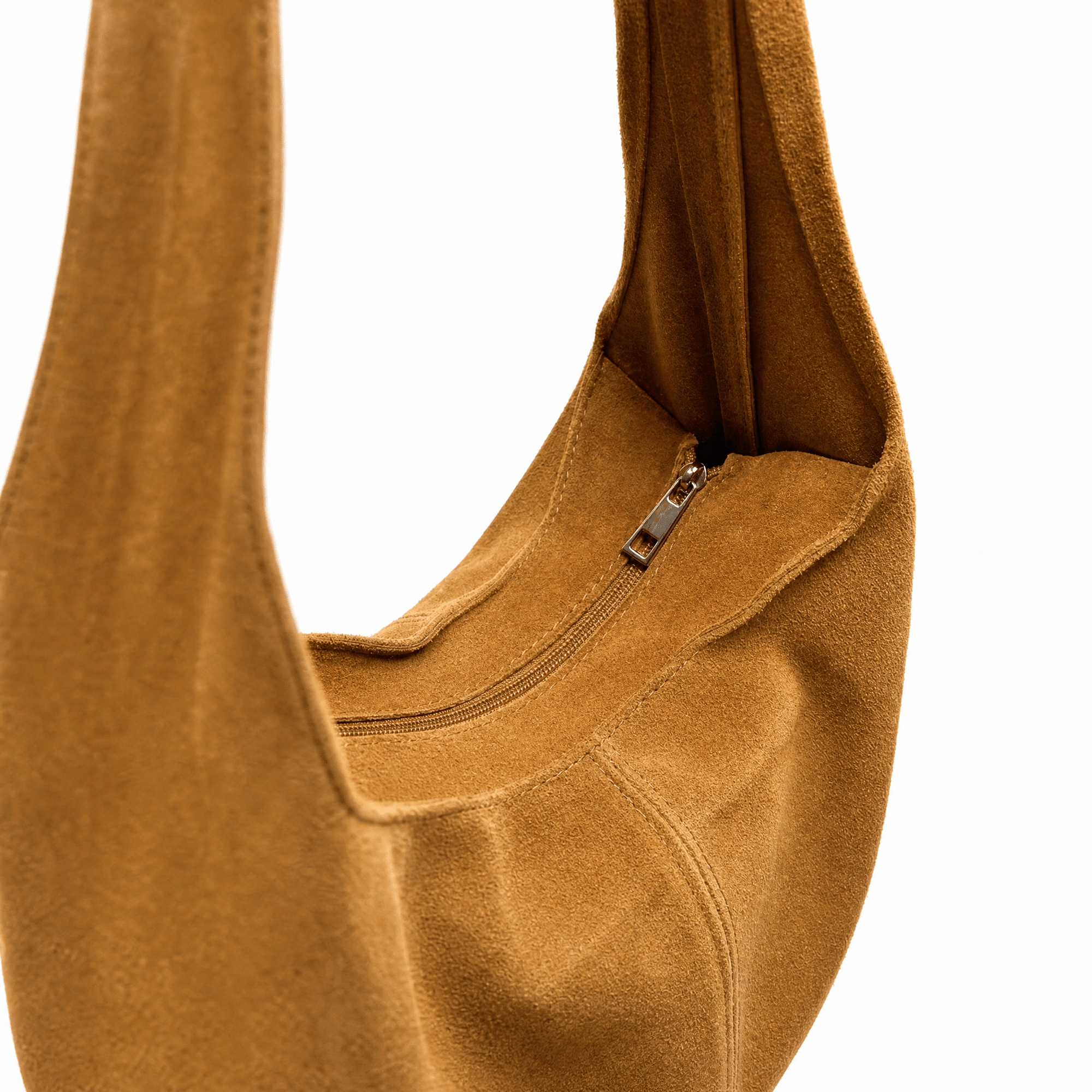 lepelou-leder-Shopper-Wildleder Shopper MILA cognac -LPHMILACOGE