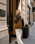 lepelou-leder-Shopper-Wildleder Shopper MILA cognac -LPHMILACOGE