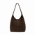 lepelou-leder-Shopper-Wildleder Shopper MILA dunkelbraun -LPHMILADBRE