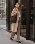 lepelou-leder-Shopper-Wildleder Shopper MILA dunkelbraun -LPHMILADBRE