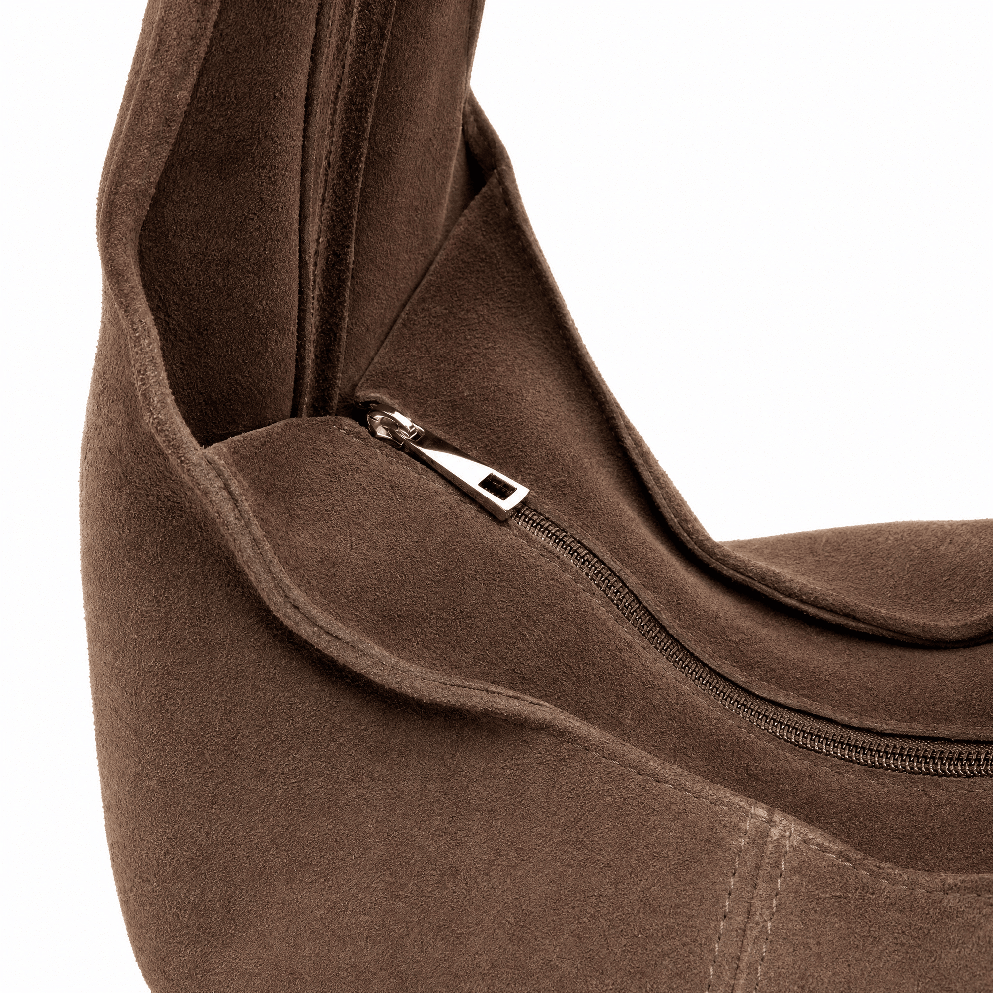 lepelou-leder-Shopper-Wildleder Shopper MILA dunkelbraun -LPHMILADBRE