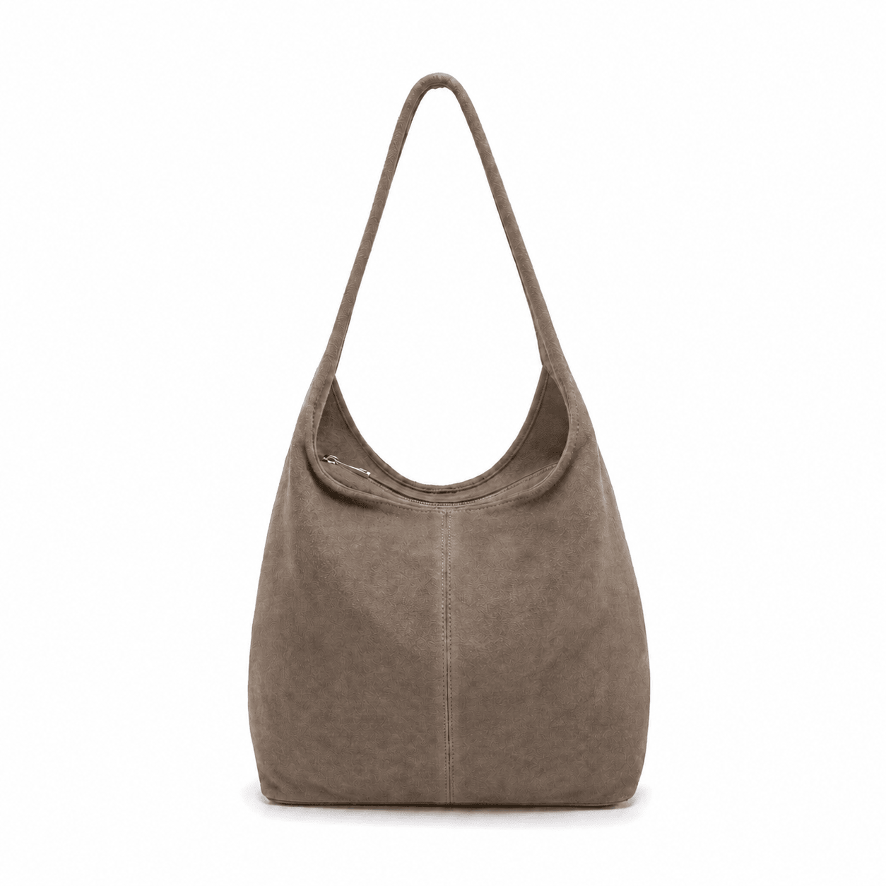 lepelou-leder-Shopper-Wildleder Shopper MILA taupe -LPHMILATAUE