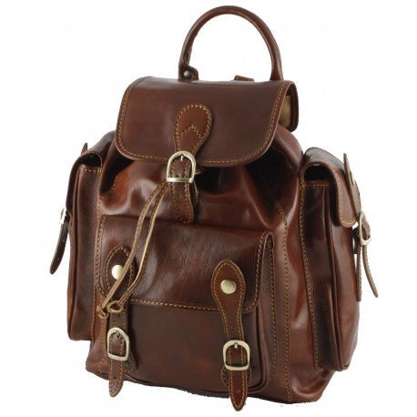 lepelou - leder - VITUS – Leder Rucksack braun - 