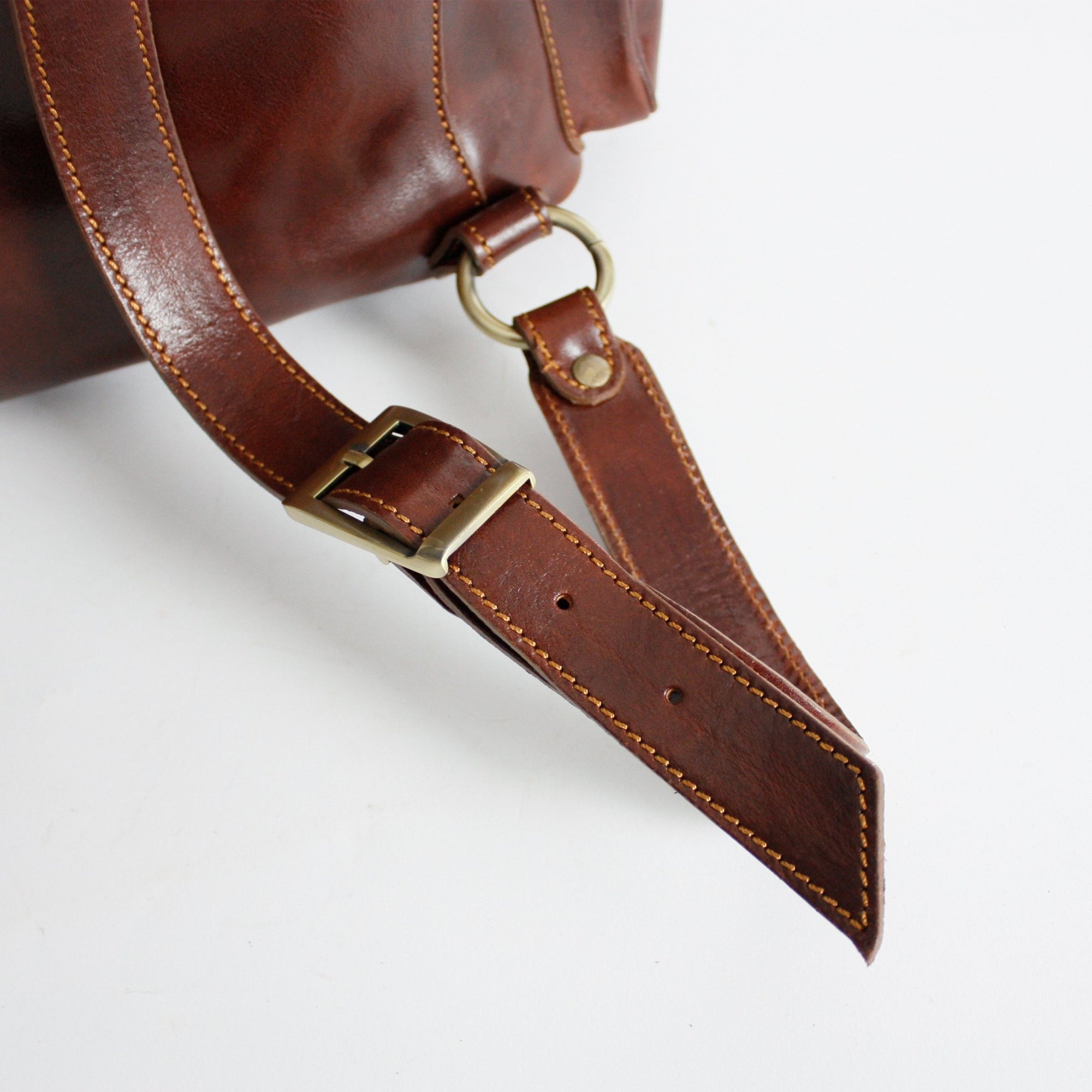 lepelou - leder - VITUS – Leder Rucksack dunkelbraun - 