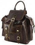 lepelou - leder - VITUS – Leder Rucksack dunkelbraun - 