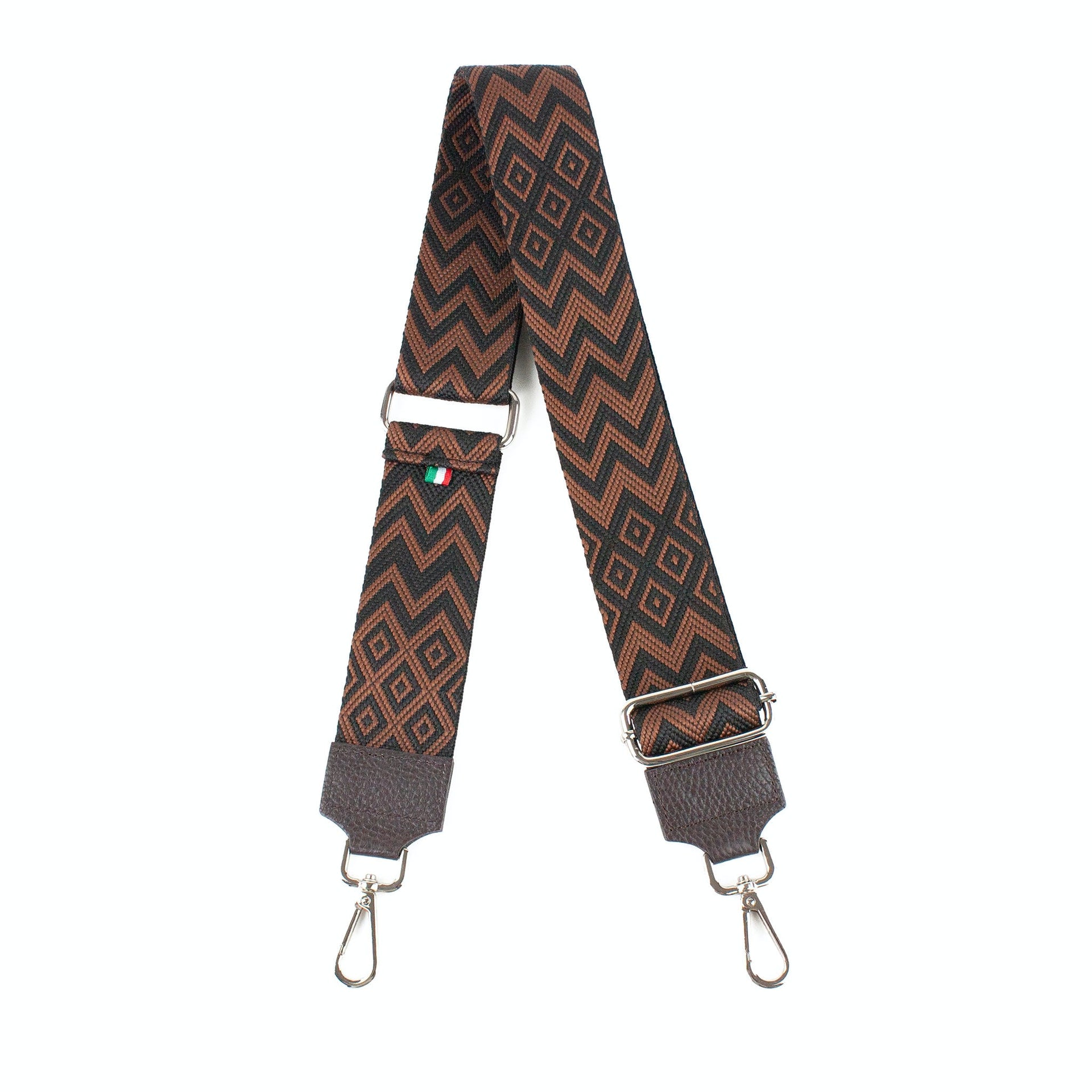 Breiter Taschen Gurt BELLA dunkelbraun made in Italy lePelou