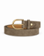 lepelou-leder - Wildleder Gürtel LIVIA taupe mit goldener Schnalle -