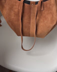 Wildleder Handtasche TESSA beige